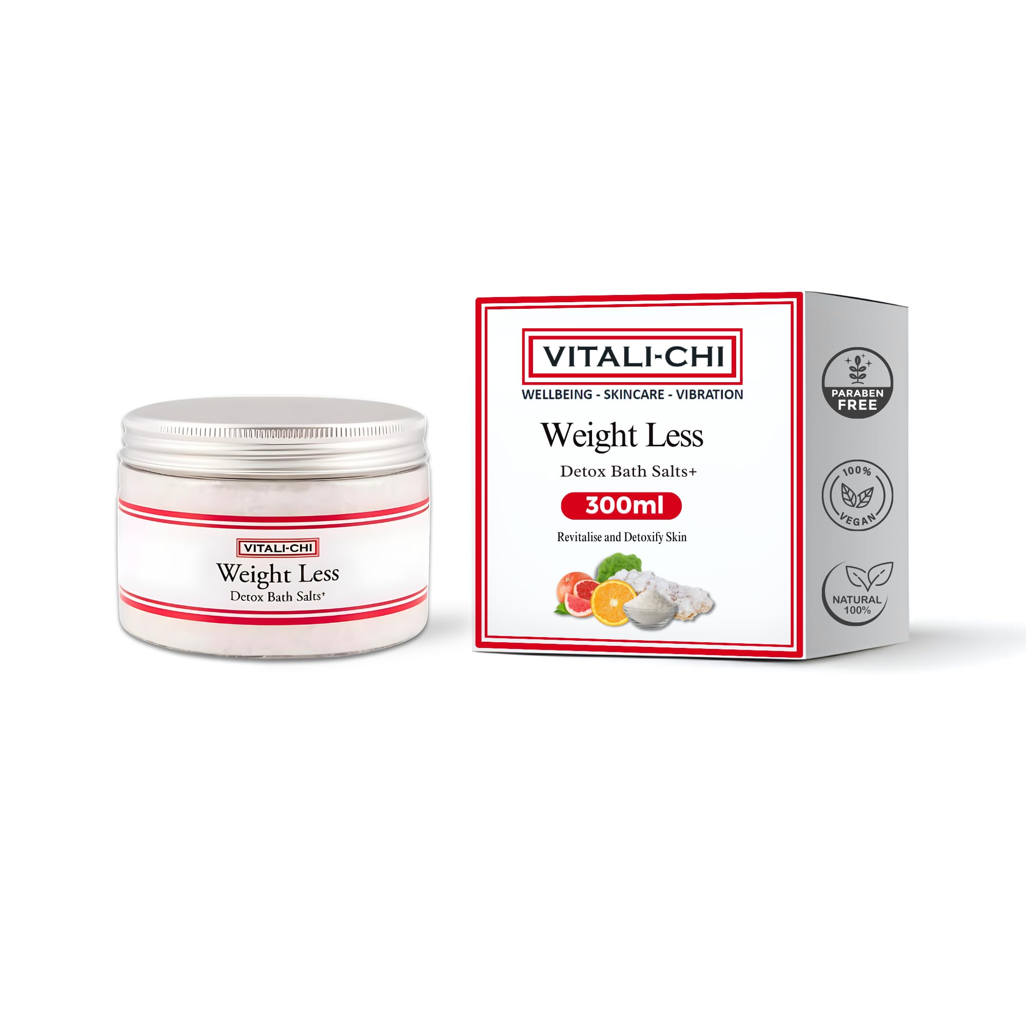 Vitali-Chi Skin Detox Epsom Bath Salt | for Body Cleansing, Purifying & Detoxifying Skin | - 300ml