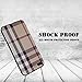 iphone 7 Plus/iphone 8 Plus Case,Retro Plaid Stripes Black TPU Rubber Protective Cover for Apple iphone 7 Plus/iphone 8 Plus 5.5 inch - Khaki Plaid