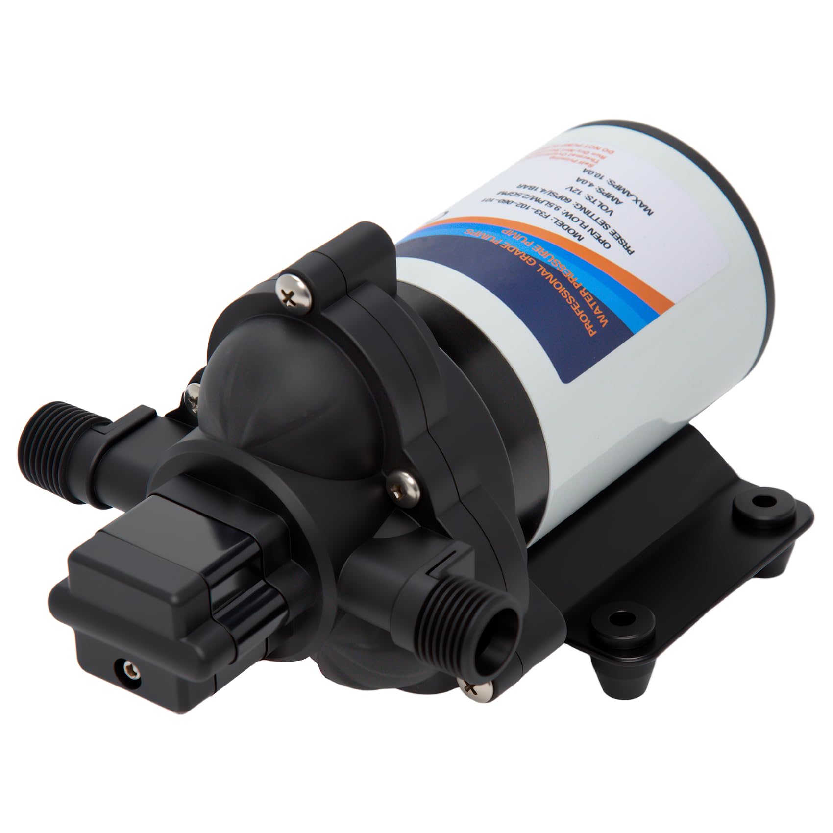 Photo 1 of Ceelpeopar 2.5GPM 12 Volt Sprayer Pump, Soft Wash Pump, 60PSI, 8 Amps, Chemical and Corrosion Resistant, Compatible with Roundup, Pressure Switch and Self-Priming for Agricultural Spraying, Soft Wash