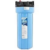 Camco Evo RV Water Filter - Features Granulated Activated Carbon for Bacteria Control & a Replaceable Premium Spun Polypropylene Filter Cartridge - Camper Essentials for Clean Drinking Water (40631)
