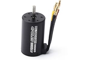 BRRNOO Brushless Motor, Rc Brushless Motor Esc Combo Waterproof 3660 3800KV Rc for 1/8 1/10 Remote Control Truck (3800KV)