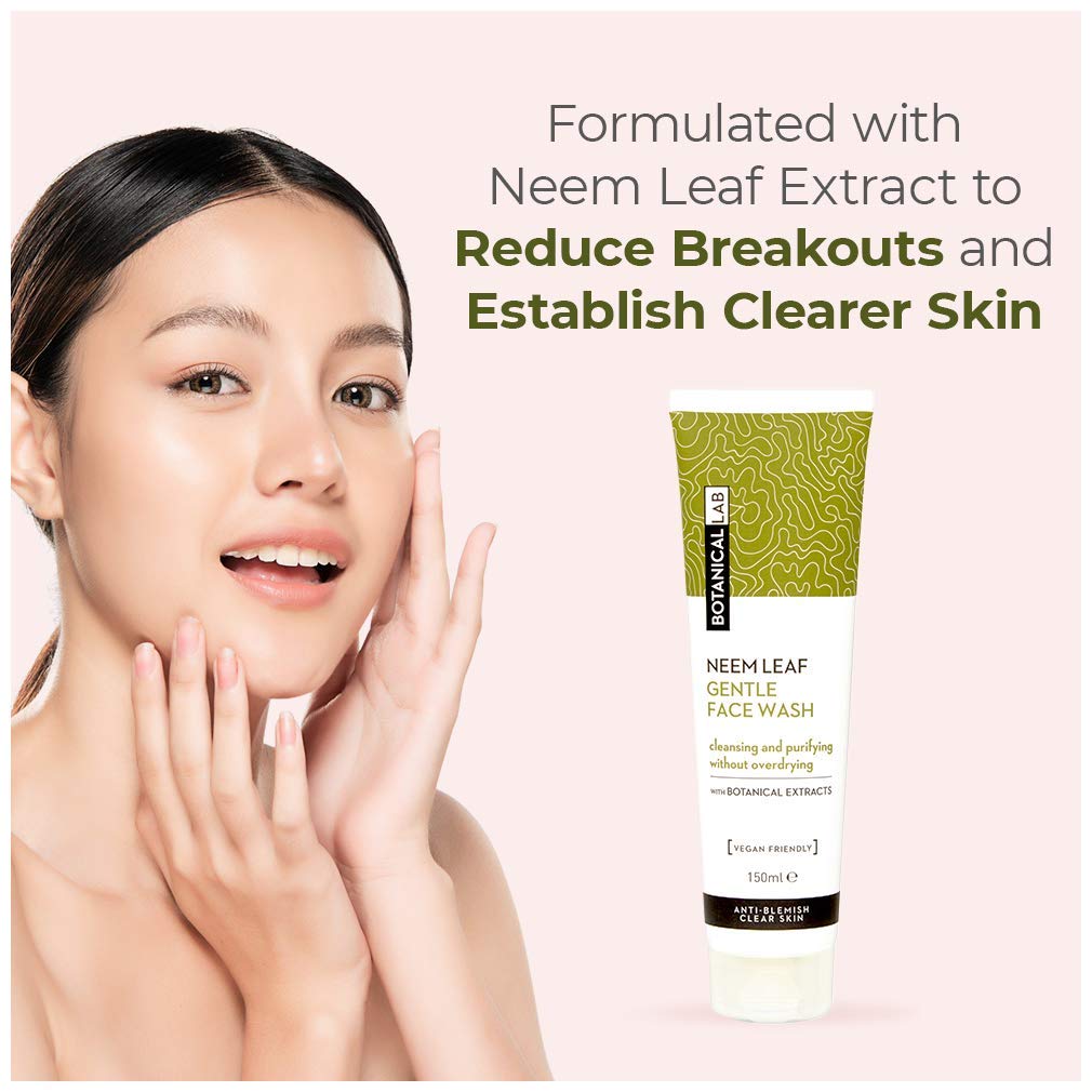 botanical lab neem leaf gentle face wash