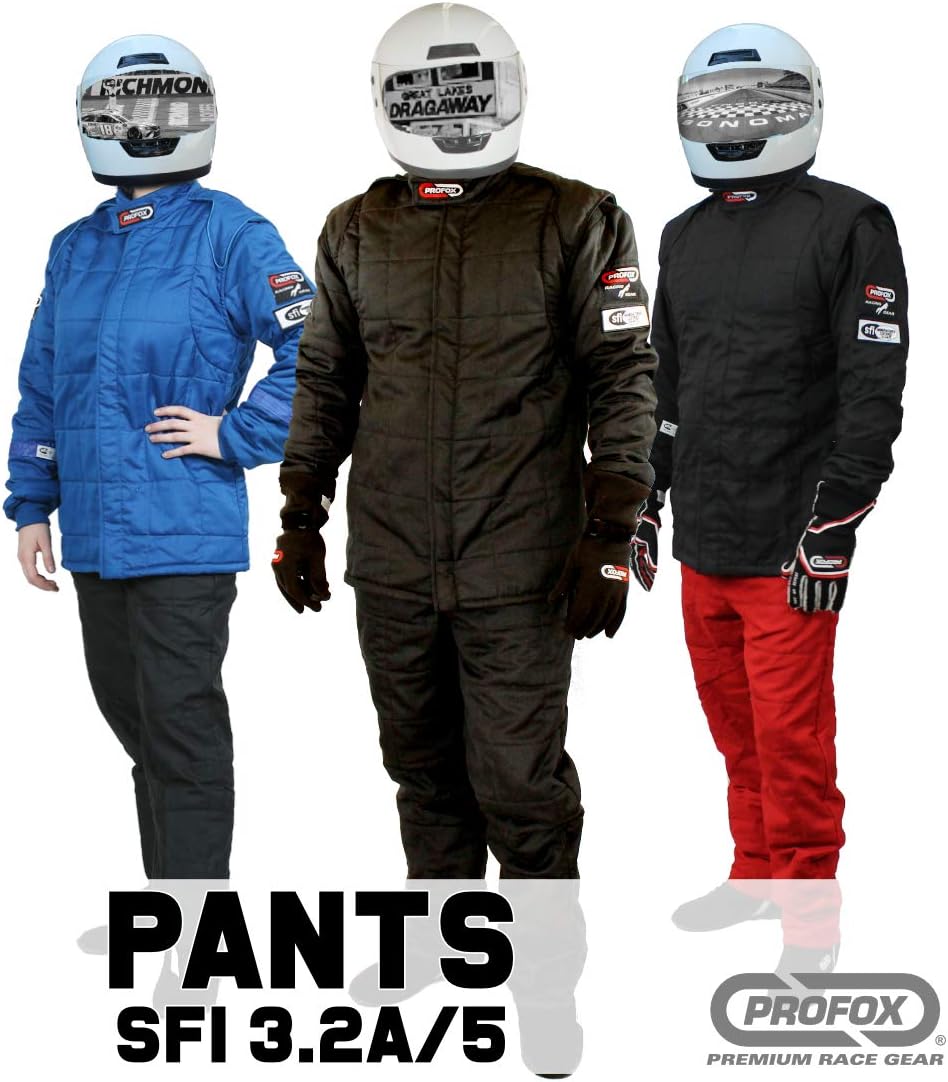 PROFOX-503 Black Medium Pants Auto Racing Fire Resistant SFI 3.2A/5 Fire Racing Suit (Pants only)