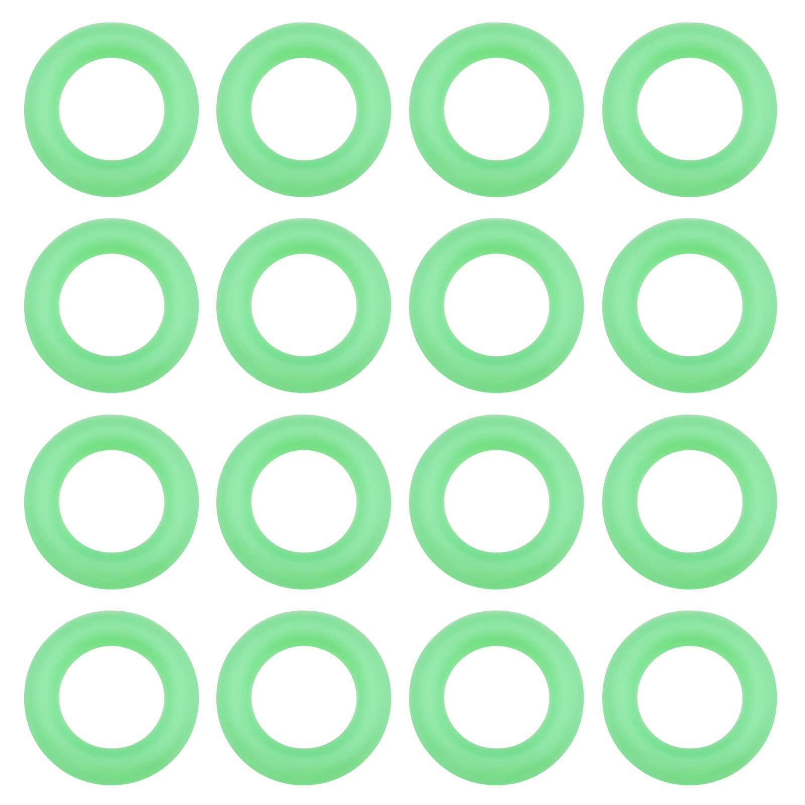 EMSea 100PCS Fishing Bite Alarm O Rings Fishing Silicone Washer Glow In The Dark Ring 9mm ID 15mm OD for Fishing Bite Alarm Fishing Rod Connector Accessory Tackle