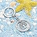 Retro Silver Jewelry Elephant Round Trust Love Hope Dream Pendant Key Chain Ring Family Friend Gift (Tree of life)