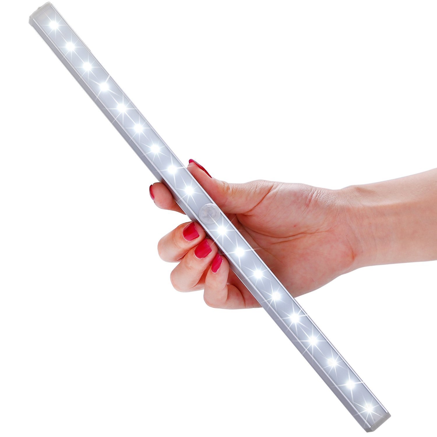 Luce Wireless a 18 LED Ricaricabile con Sensore di Movimento
