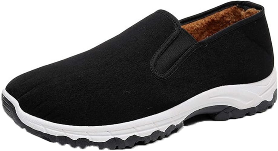 Amazon コンフォートシューズ ゆったり 歩きやすい 疲れにくい フラットシューズ メンズ ローカット ウォーキングシューズ 裏ボア 保暖 防寒 綿靴 ドライビングシューズ トレッキングシューズ 父の日 敬老の日 ムリョシューズ ビジネスシューズ