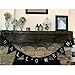 Hooqict Halloween Decoration Halloween Black Lace Spiderweb Fireplace Mantle Scarf Cover for Halloween Party Supplies 18 x 96 Inch