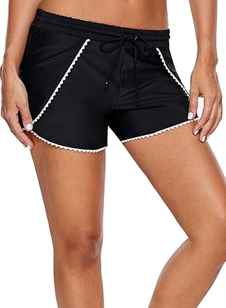 amazon women's swim boy shorts