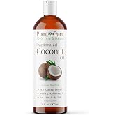 Plant Guru Fractionated Coconut Oil 16 fl. oz. 100% Pure MCT Natural Carrier - Skin, Face, Body, Massage and Hair Growth Moisturizer, Great for Diluting Aromatherapy Essential Oils