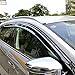 KUST YD5011w Auto Window Rain Guards, Rain Guards for Car Window,Window Deflector Fit for 2015 2016 2017 Nissan Murano,Pack of 4 Pieces Chrome Windows Visors,Sunroof Rain Guard Nissan Murano