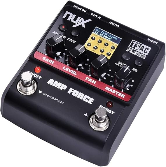 Nux Amp Force Pedal simulador de amplificador Amazon.es Instrumentos