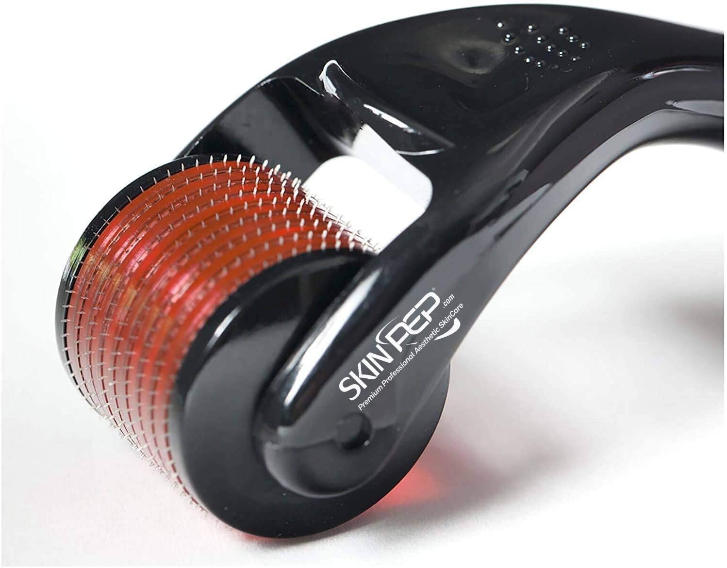 SkinPep Beard Growth Derma Roller 0.50mm | Stimulate Beard and Hair Growth For Men | 540 Titanium Needles | Microneedle Roller for Fiine Lines, Wrinkles, Marks & Blemeshes 0.50ml