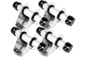 CABTHERLYN Trailer Document Holder Waterproof Registration Card Box with End Caps for Truck Trailers Body Auto Vehicle Tractor Insurance Aluminum 1-5/8" x 9-7/16" Tube Style (4 Pack)