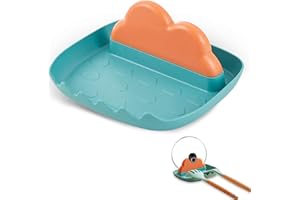 Spoon and Lid Rest – Neat, Drip-Free Design for Countertops and Stovetops, Heat-Resistant Utensil Holder for Spoons, Pot Lids