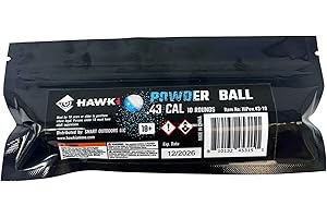 Hawki .50 Cal or .68 Cal Pepper Balls or Powder Balls Less Lethal for Paintball Guns