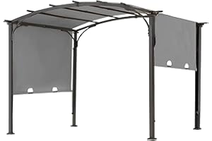 SCOMANAGE 85''x 208'' Universal Doubleton Steel Pergola Replacement Cover for Pergola L-PG080PST, (Gray)