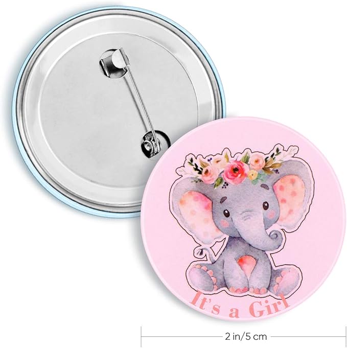 Download Pink 2 25 Baby Reveal Elephant Baby Shower Blue Vb010 Vb004 1 5 Gender Reveal 1 Votes Girl Or Boy Elephant Pinback Button Party Supplies Paper Party Supplies
