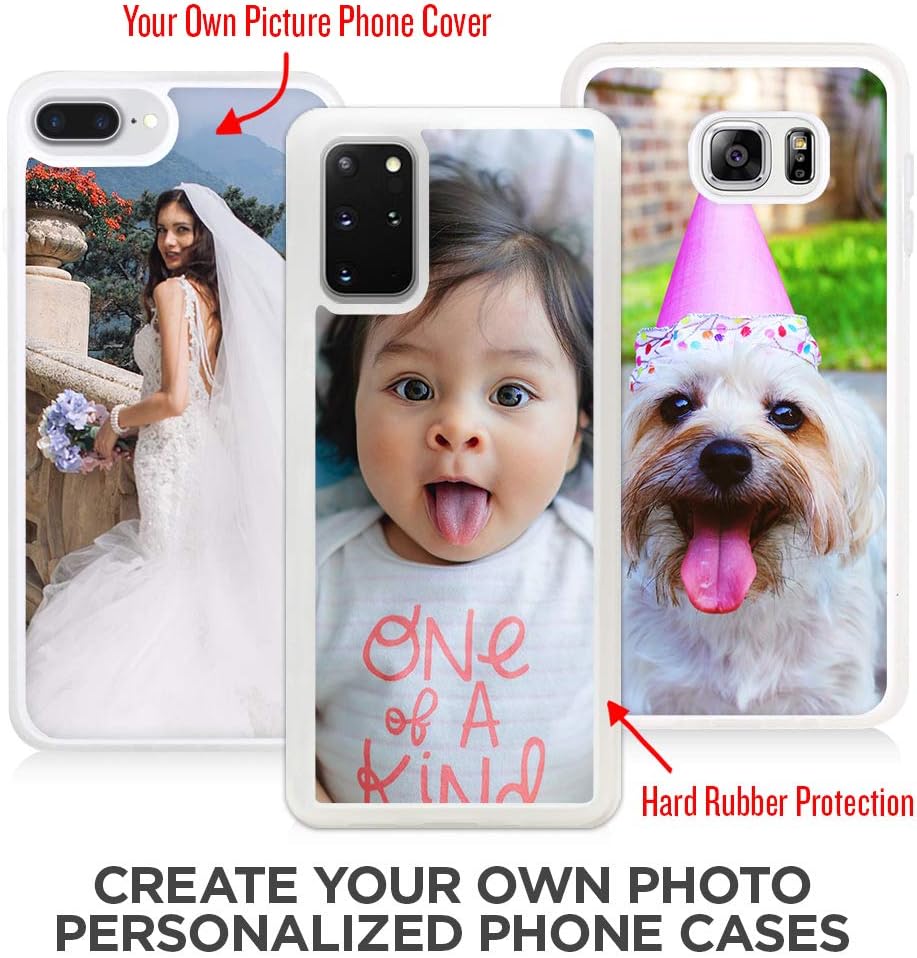 Compatible with iPhone Xr, Your Own Custom Photo Hard Rubber Silicone Personalized Cover