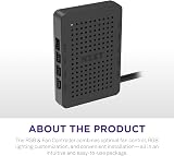 NZXT RGB & Fan Controller AC-CRFR0-B1-6 RGB Channels 3 Fan HUE Black view 6