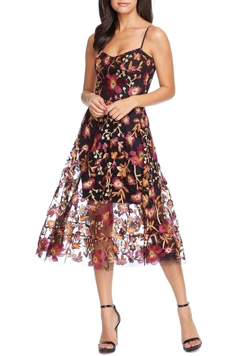 Dress the Population womens Uma Dress, Maroon/Black, XX-Small US 