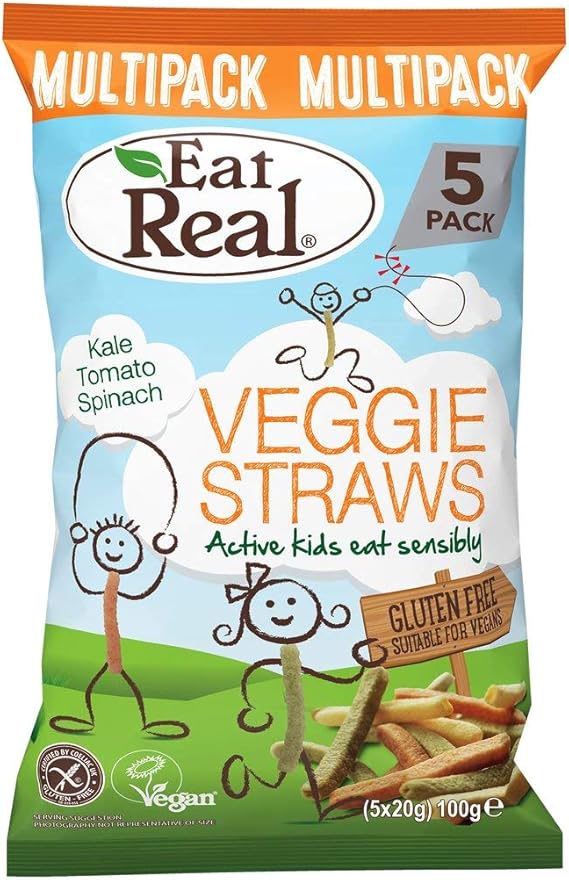 Eat Real Veggie Straws Kids MultiPack 5X20g Amazon.co.uk Health