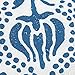 mDesign STALL Sized Decorative Damask Print - Easy Care Fabric Shower Curtain with Reinforced Buttonholes, for Bathroom Showers, Stalls and Bathtubs, Machine Washable - 54