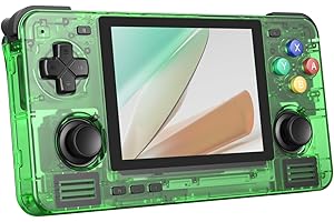 Retroid Pocket 2S Retro Game Handheld Console, Android Retro Game Console Multiple Emulators Console Handheld 3.5 Inch Display 4000mAh Battery Classic Games Console (Clear Green, 4+128GB)