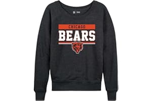 Team Fan Apparel NFL Women's Plus Size Team Block Charcoal Crewneck- Tagless Pullover - Relaxed Raglan- Stay Cool and Stylish