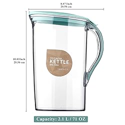 Berglander Fridge Door Water Pitcher With Lid