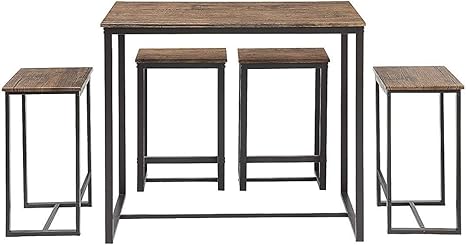 Abington Lane Kitchen Table Set Versatile Tall Modern Table
