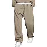 JMIERR Men's Casual Baggy Pants Wide Leg Lounge Travel Pants Streetwear with Pockets
