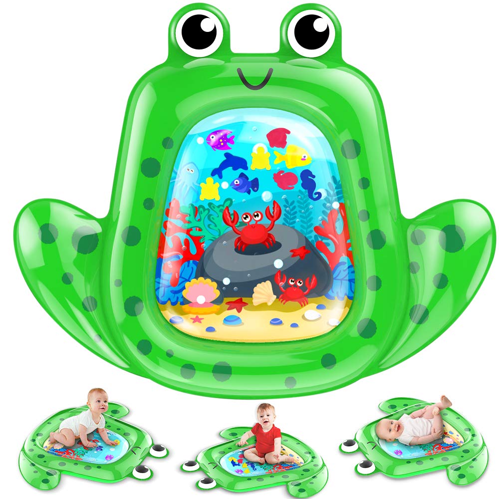 frog tummy time mat