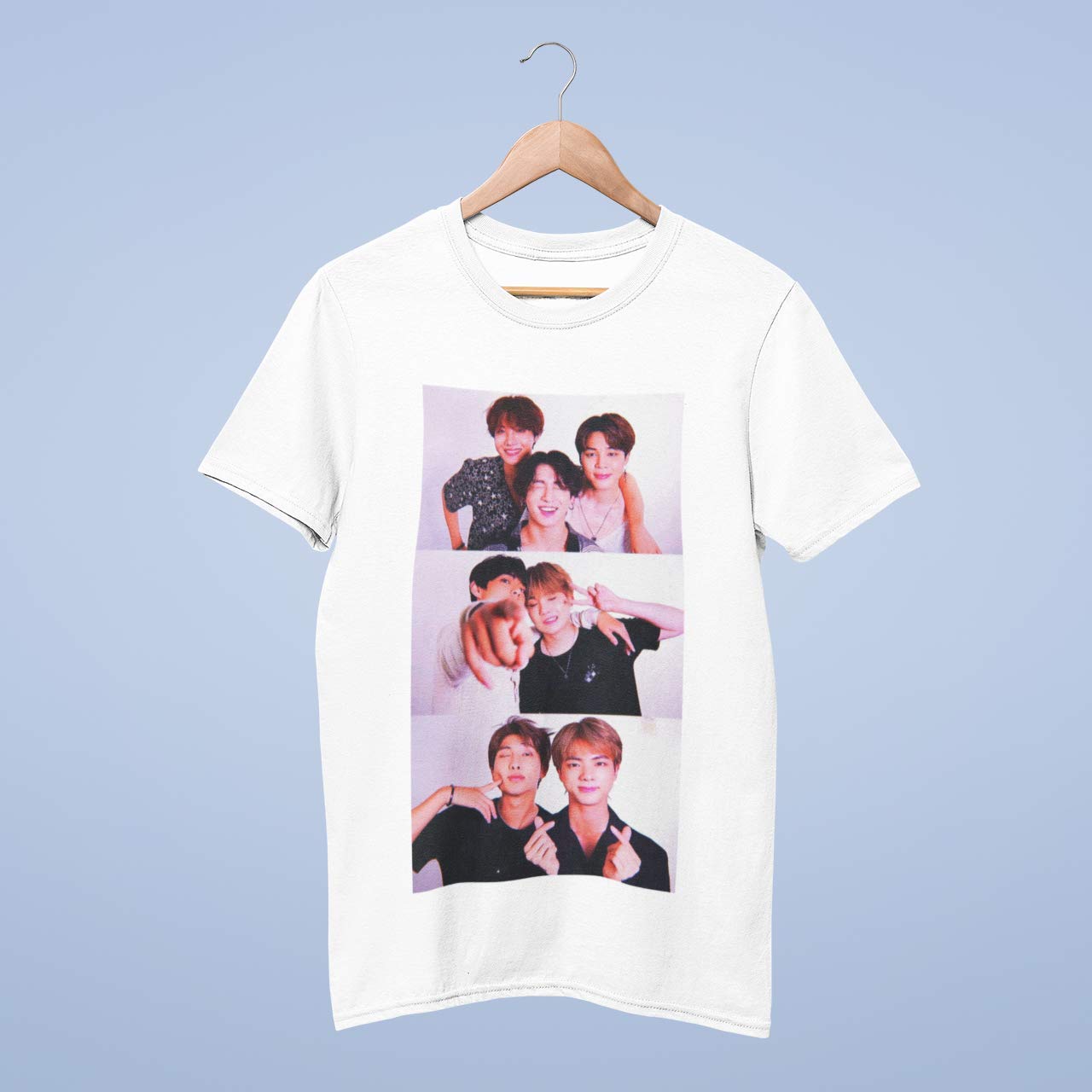 BTS Aesthetic Unisex TShirt With RM, Jungkook, V, JHope, Suga, Jimin