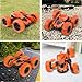 Flyglobal RC Stunt Car for Kids, Remote Control Car Off Road 4WD 2.4Ghz Rechargeable RC Car Double Sided Rotating 360 Degree Flips High Speed Racing Car Kids Toy Cars for Boys Girls Gifts Orange