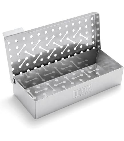 KitchenCraft Home Made Stainless Steel BBQ Smoker Box, 22,5 x 9 x 4 cm