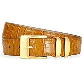 AI DEEBLUE Belts for Women with Rhinestone Buckle Fashion Casual Women's Belts Ladies Waist belt Leather Belt