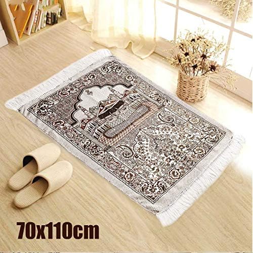 YOOMAT Bohemian Islamic Muslim Prayer Rug Carpet Mat Polyester Namaz Salat Tassel Tablecloth Cover Yoga Mat Blanket Decoration 70x110cm
