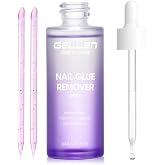 Gellen Nail Glue Remover, Non Acetone Gentle Gel Glue Off, 2.71 Fl.Oz | Press on Nail Remover for Fake Tips/False Nails, Odorless Easy Glue Debonder, Not for Gel Nail Polish