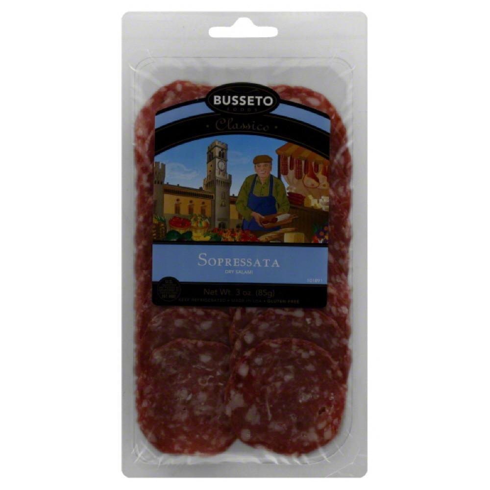 Busseto Dry Salami Sopressata, 3 Ounce (Pack of 12)