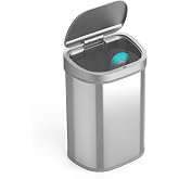 Ninestars 21 Gallons XL Automatic Touchless Kitchen Trash Can with Lid, Motion Sensor Trash Can for Large Kitchens, Office &amp; Commercial Use 80 Liter Stainless Steel Garbage Bin (X-Large Rectangular)