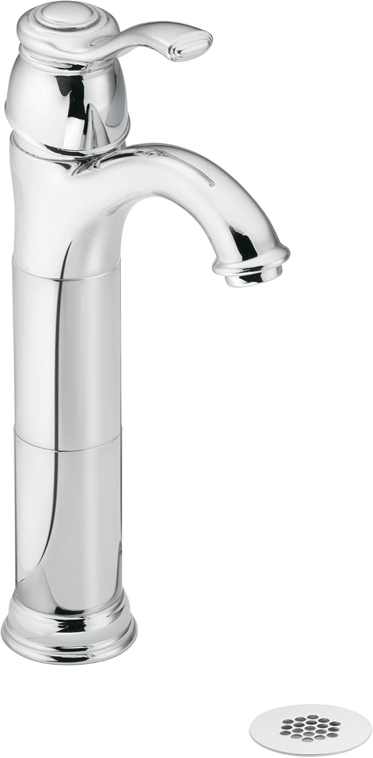 Moen 6102 Kingsley OneHandle Traditional Bathroom Sink Faucet with