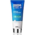 Swiss Image Essential Care Mattifying Face Wash Gel, 200 Ml, Deep Cleanse, Purify Skin For Long Lasting Mattifying Look, Enriched With Alpine Glacier Water, For Combination To Oily Skin White