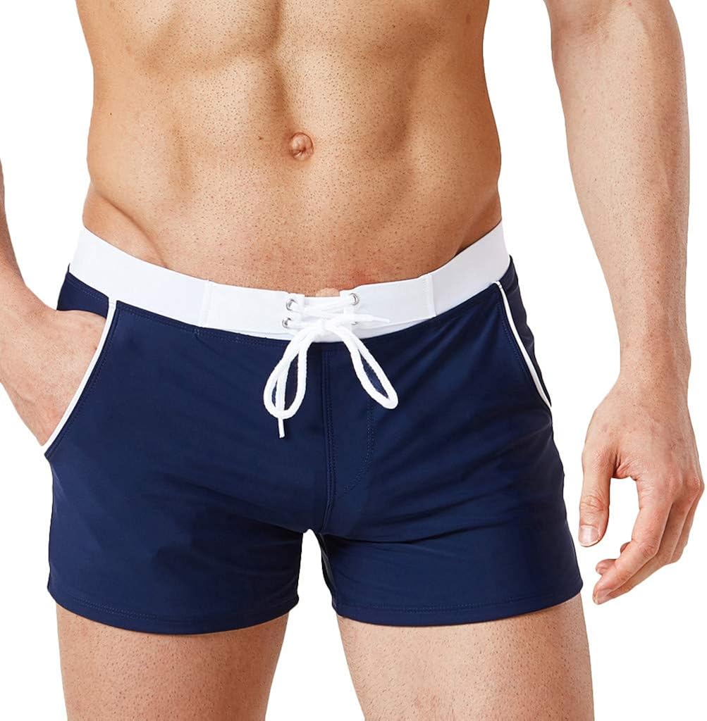 Herren Sport Badehose Schwimmhose Mit Drawstring Piebo Sommer Kurze