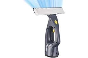 DIZIKZO Window Vacuum, Window Vacuum Squeegee, 3 in 1 Cordless Window Vac with Spray/Wipe/Suck up Water,Electric Window Cleaning Tool for Shower Wall Mirror Glass/Car Windshield/Countertop