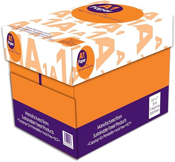 5000 Sheets A1 Premier Multipurpose Paper, Copy/Copier/Laserjet Inkjet
