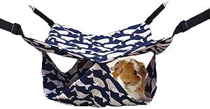 Oncpcare Thin Pet Cage Hammock, Summer Sugar Glider Bedding Bunkbed Chinchilla Bed Rat Home Ferret Hammock Guinea Pig Cage Accessories for Small Animals, Golden Bear Degu Squirrel Playing Resting