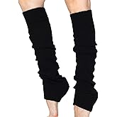 Nitesheys Lambswool Winter Leg Warmers For Women Natural Wool Footless Thick Over Knee Long Socks