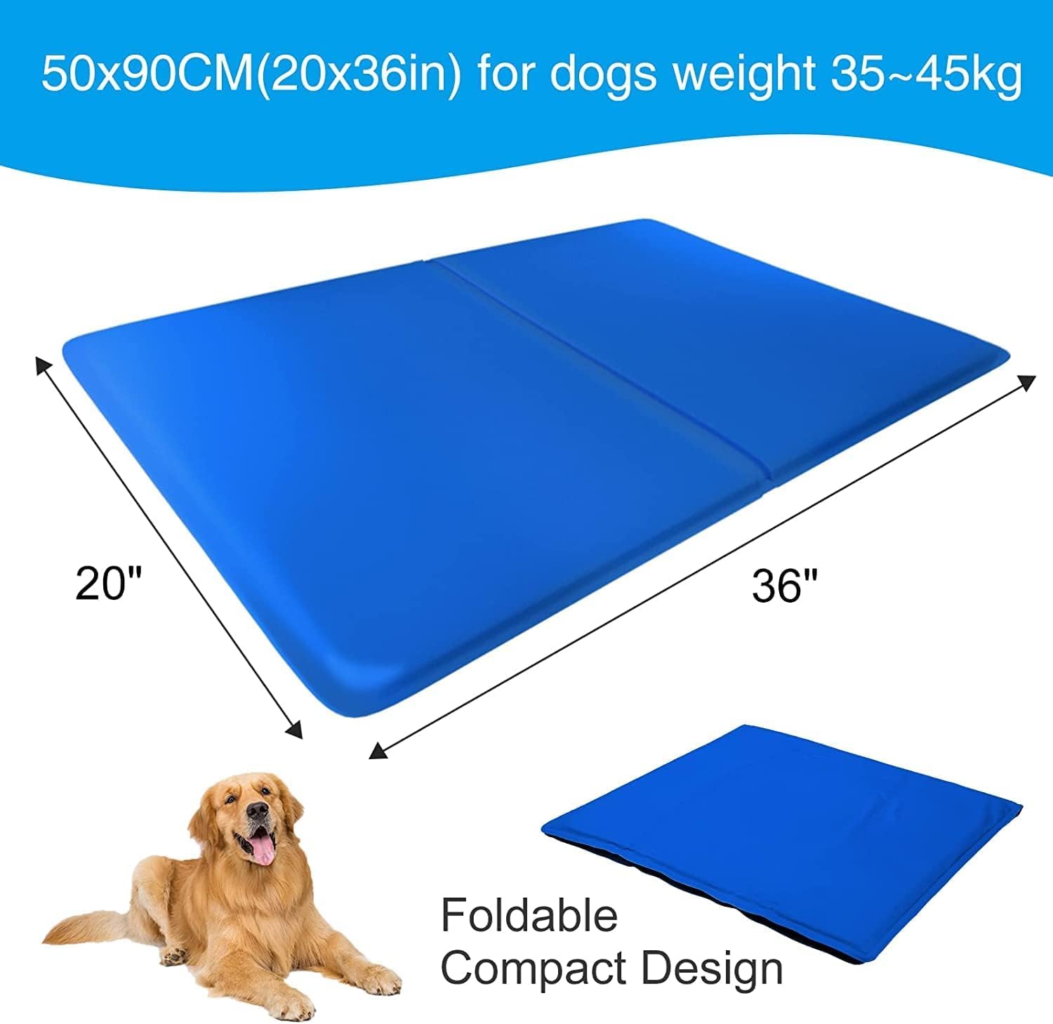 OKPOW Dog Cooling Mats Large 50 * 90cm
