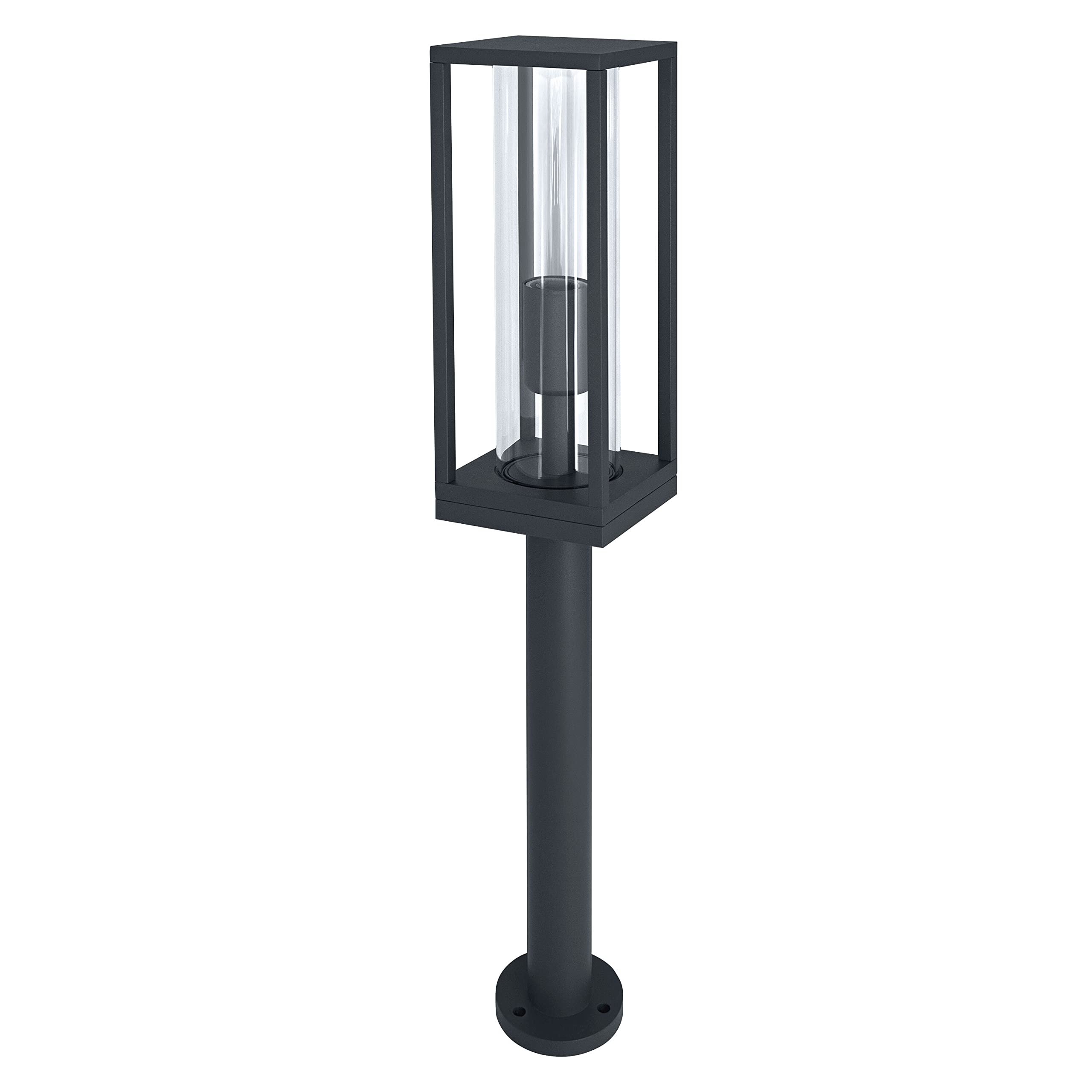 LEDVANCE LED Floor Lamp and Path Lamp for 1x E27 Lamps, Design Lamp with Frame Design for Outside for Direct Lighting, 60 cm Height, Made of High Quality Aluminum, Endura Frame 60 CM Post E27